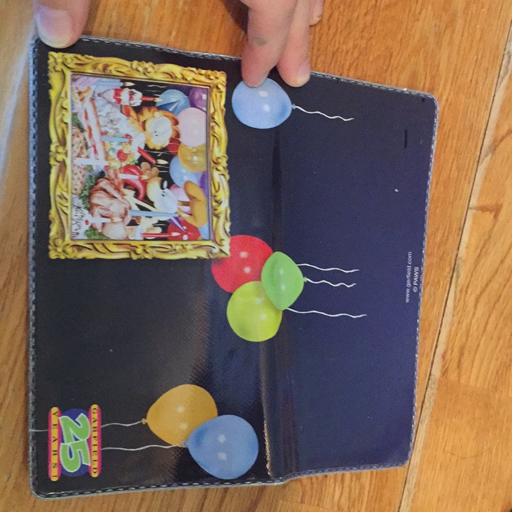 NWOB GARFIELD 25 YEARS CHECKBOOK COVER